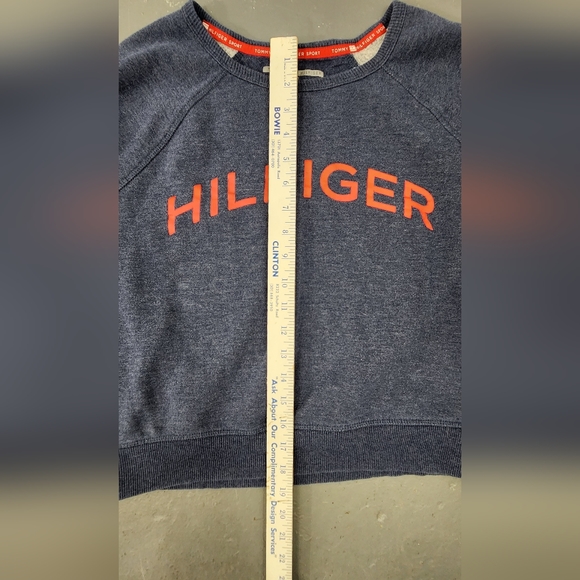 ❤️ TOMMY HILFIGER SPORT WOMEN'S CREW NECK SWEATSHIRT WITH SLIT CUFFS SIZE MEDIUM - Picture 4 of 12
